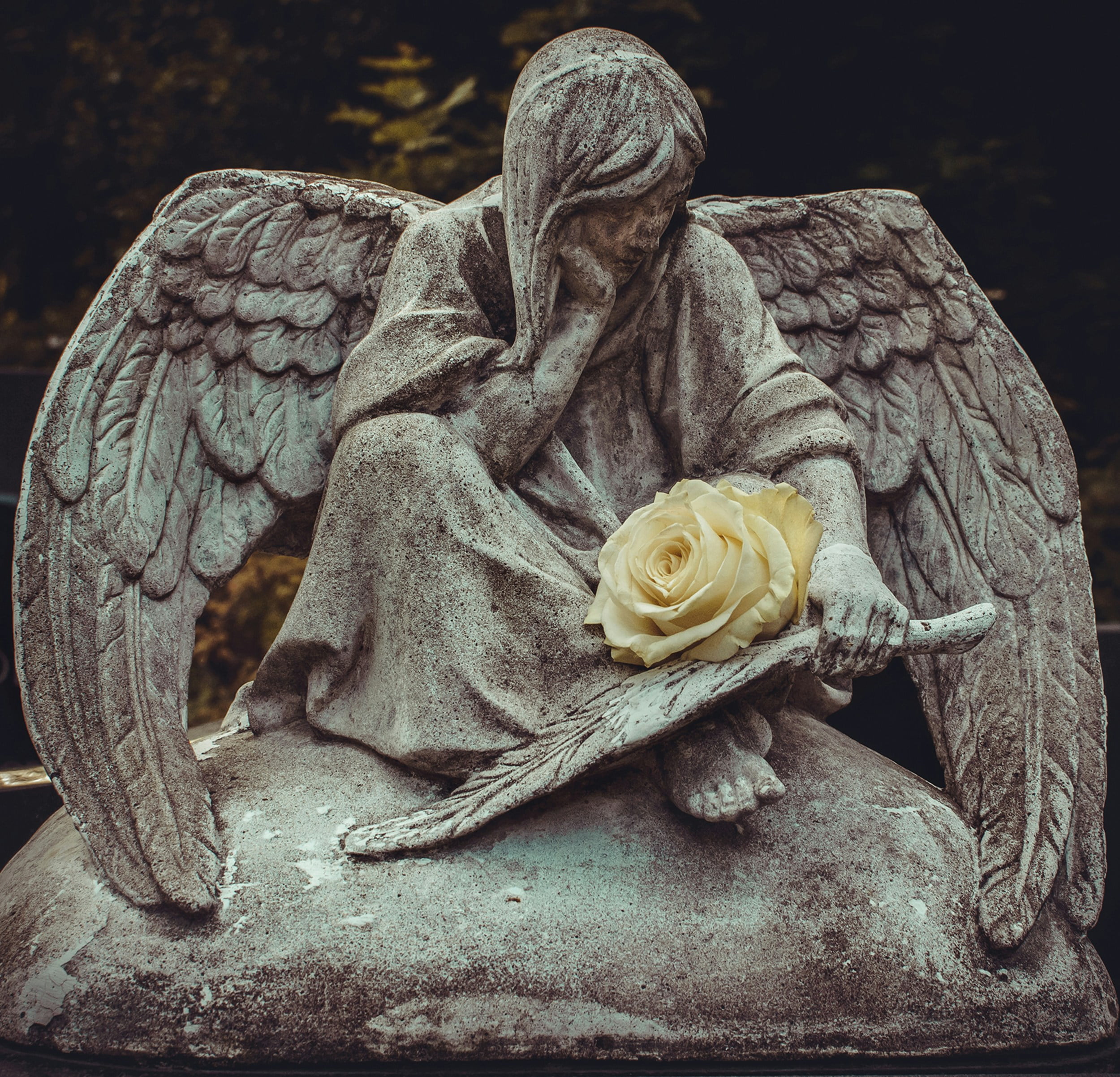 Angel at the cemetery.