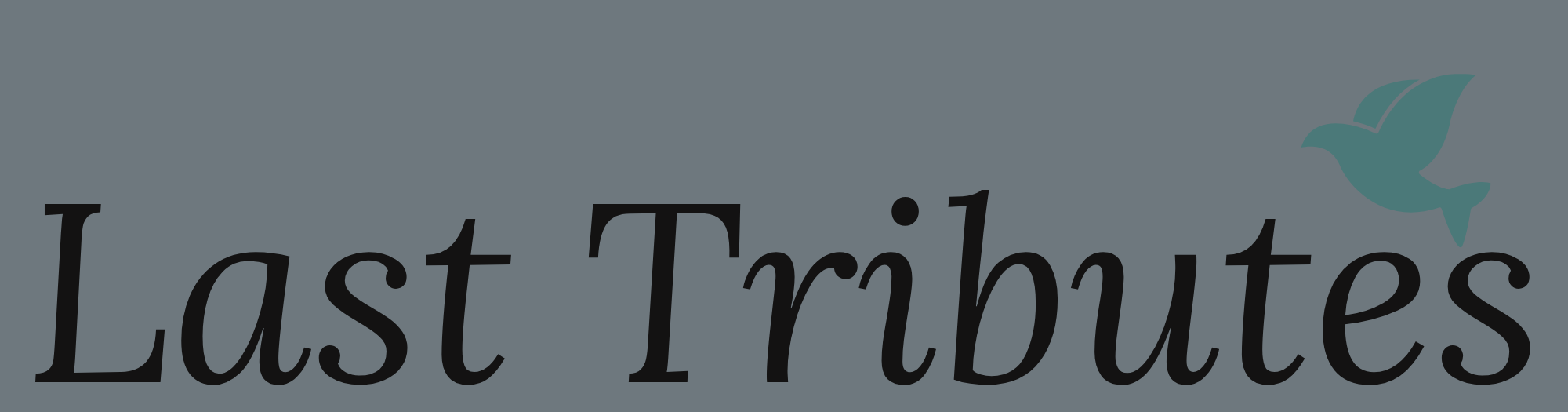 Last Tribute Logo for digital Memorial website